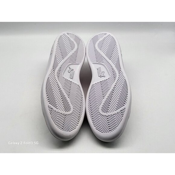 Puma Smash Buck Youth Sneakers White Red Athletic Casual Shoes Size 6C 373804 03 - Picture 8 of 9